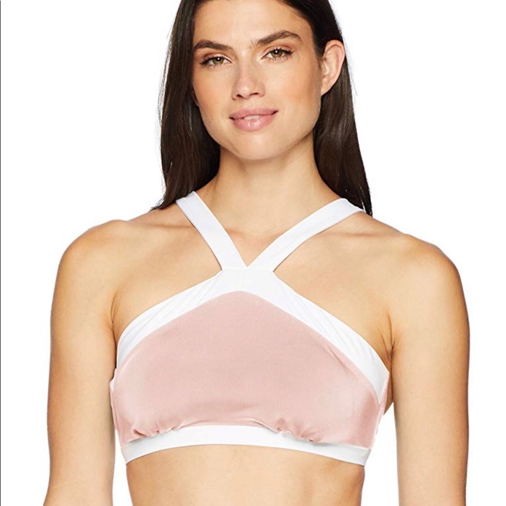 Coastal Blue high neck bikini top